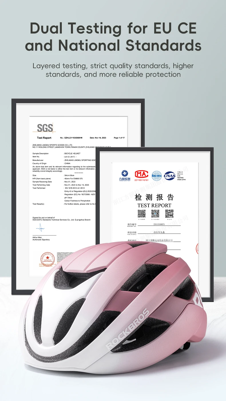 ROCKBROS Bicycle Helmet Men Women MTB Road Safety Integrally-molded Ultralight Helmet Breathable Ajustable Bike Cycling Helmet