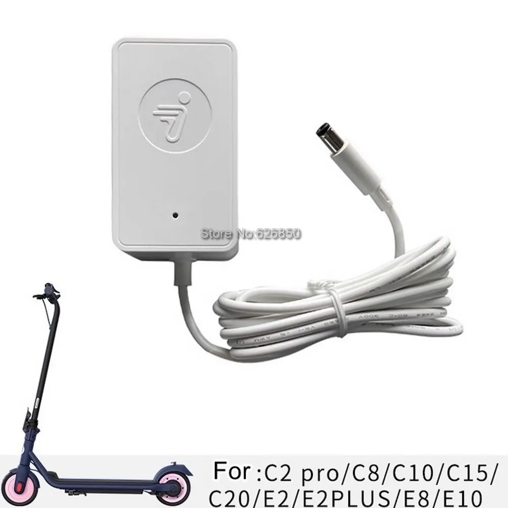 Original Battery Charger For Ninebot C2 Pro C8 C10 C15 C20 E2 Plus E8 E10 Electric Scooter 24.2V-1A Battery Power Adapter Parts