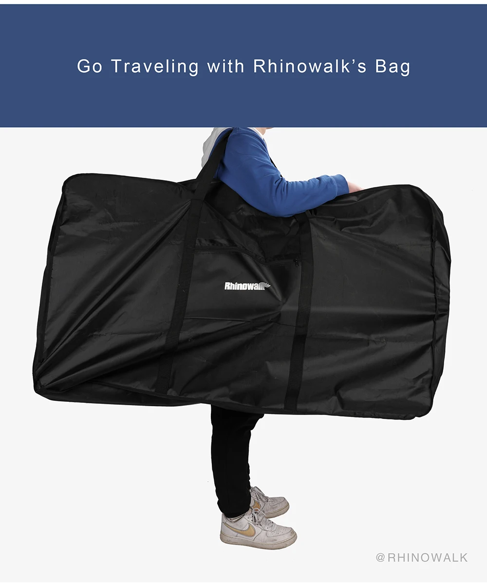 Rhinowalk Bike Storage Carry Bag Fit 26-27 Inch MTB & 700C Road Bike Portable Bicycle Storage Pack Small Foldable Trunk