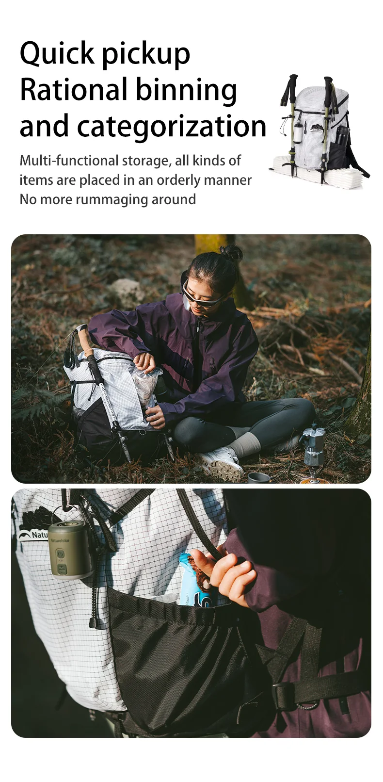 Naturehike New 25L Helium Outdoor Hiking Backpack Sports Bag Large Capacity Camping Travel Waterproof Backpack Rucksack