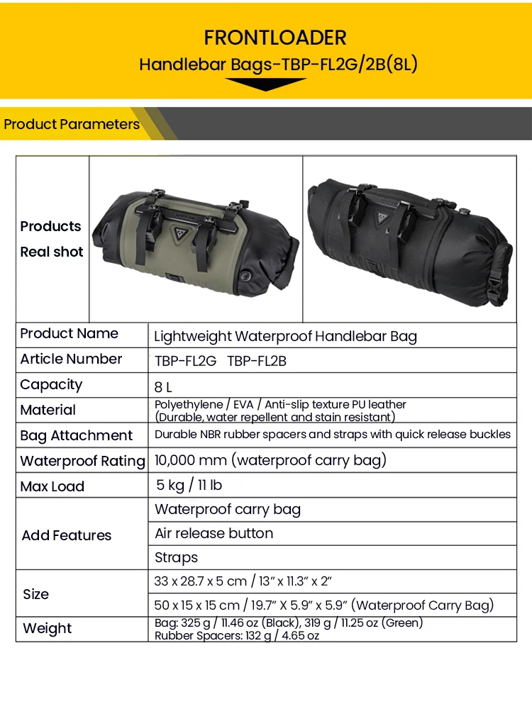 TOPEAK Bicycle Waterproof Bag MTB Bike Top Tube/Handlebar/Saddle Rear Bag Cycling Head /Top / Beam /Tail Pack Adventure Series