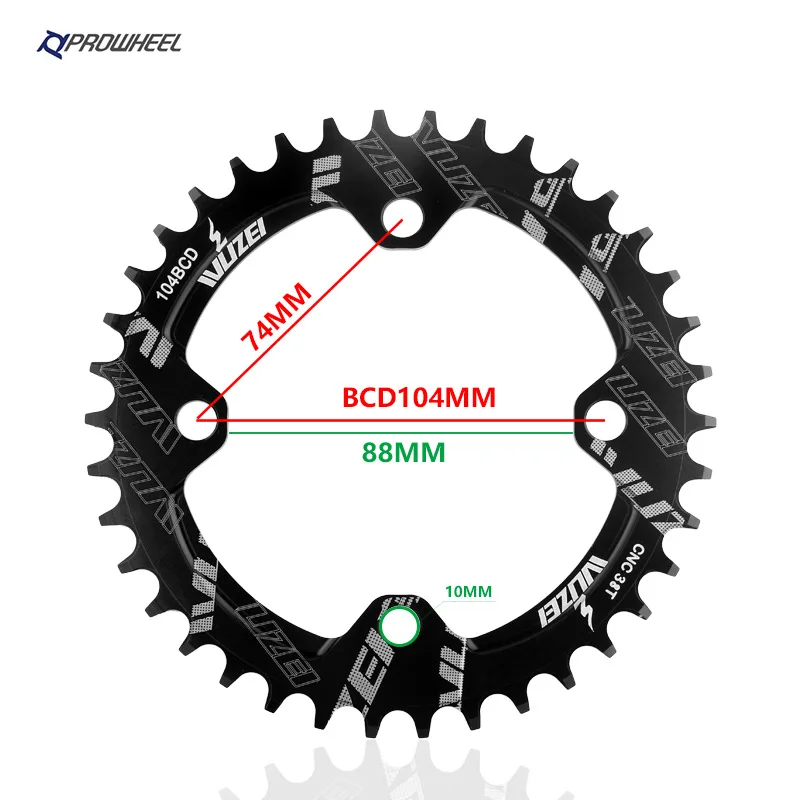 PROWHEEL Snow Bike 192mm Axis Crank 170mm Crank 32T/34T/36T/38T/40T/42T Chainrings with Bottom Bracket BB 120mm Fat Bike Crankse