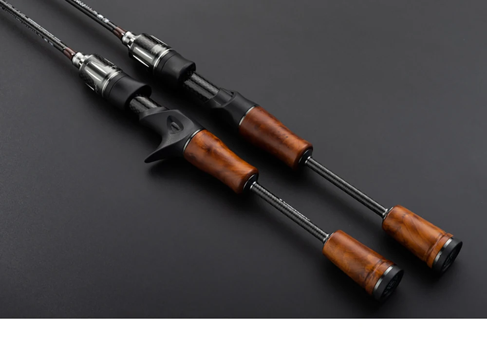 UL,Ultralight Carp Trout Bass Fishing Rod,Solid Carbon Fiber Rod Tips,Spinning,Casting,Stream Lake Lure Fishing Rods,2 Sections