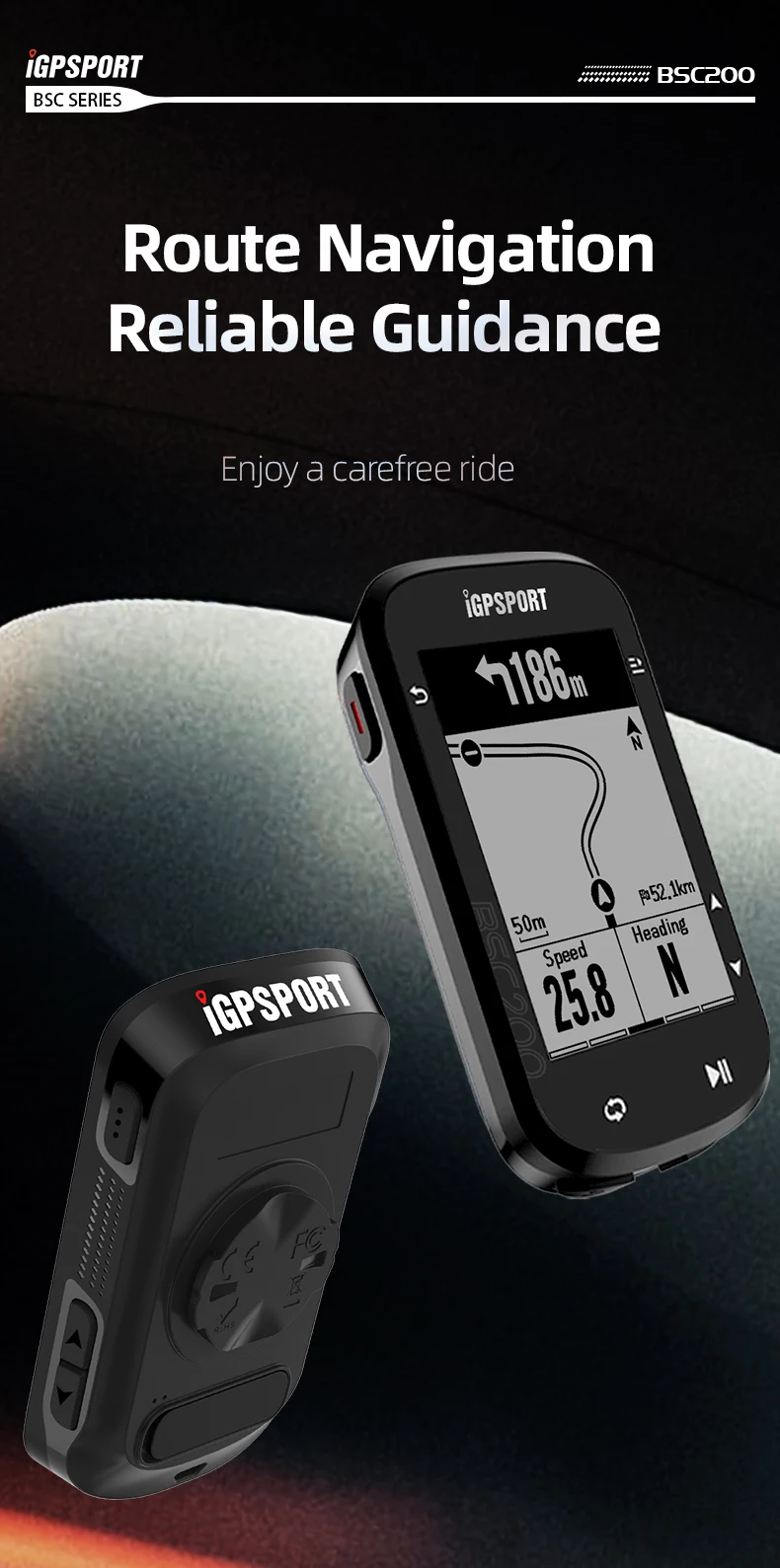 IGPSPORT BSC200 Bicycle Computer Outdoor Riding Odometer Speed Sensor IGS BSC200 Bike Smart Speedometer Ant+ Gps For Traval