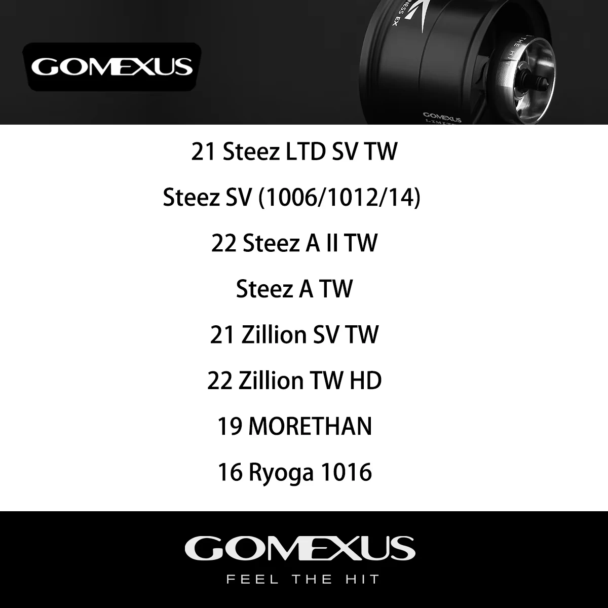 Gomexus-Shallow Spool for Daiwa Steez CT SV Baitcasting Fishing Reel Spool Line Aluminum Alloy Rolling Cup Spare Tackle