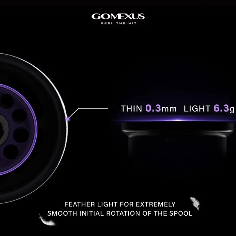 Gomexus-Shallow Spool for Daiwa Steez CT SV Baitcasting Fishing Reel Spool Line Aluminum Alloy Rolling Cup Spare Tackle