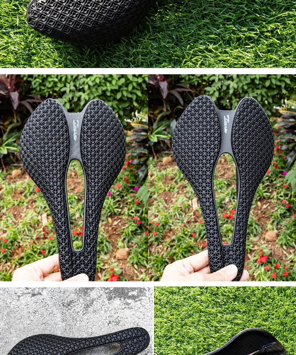 RYET Carbon 3D Printed Bicycle Saddle EVA saddle Super Light Bike Seating Cushion for MTB Gravel Road Bike Seat Cycling parts