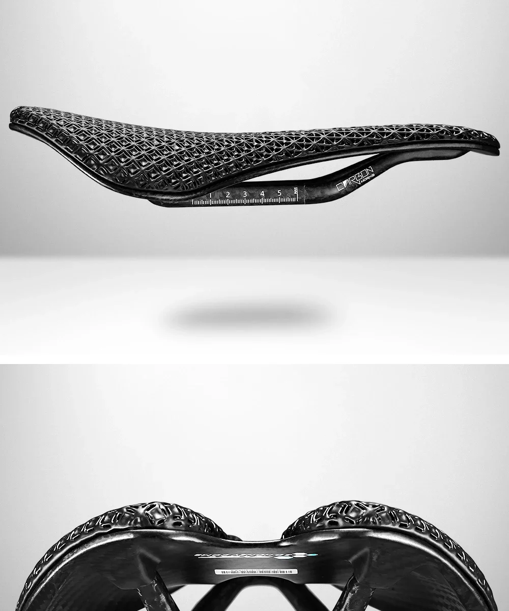 RYET Carbon 3D Printed Bicycle Saddle EVA saddle Super Light Bike Seating Cushion for MTB Gravel Road Bike Seat Cycling parts
