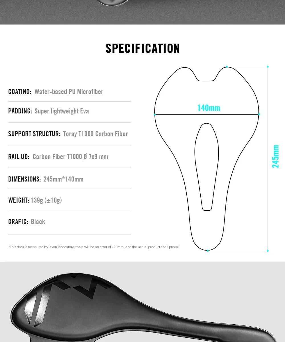 RYET Carbon 3D Printed Bicycle Saddle EVA saddle Super Light Bike Seating Cushion for MTB Gravel Road Bike Seat Cycling parts