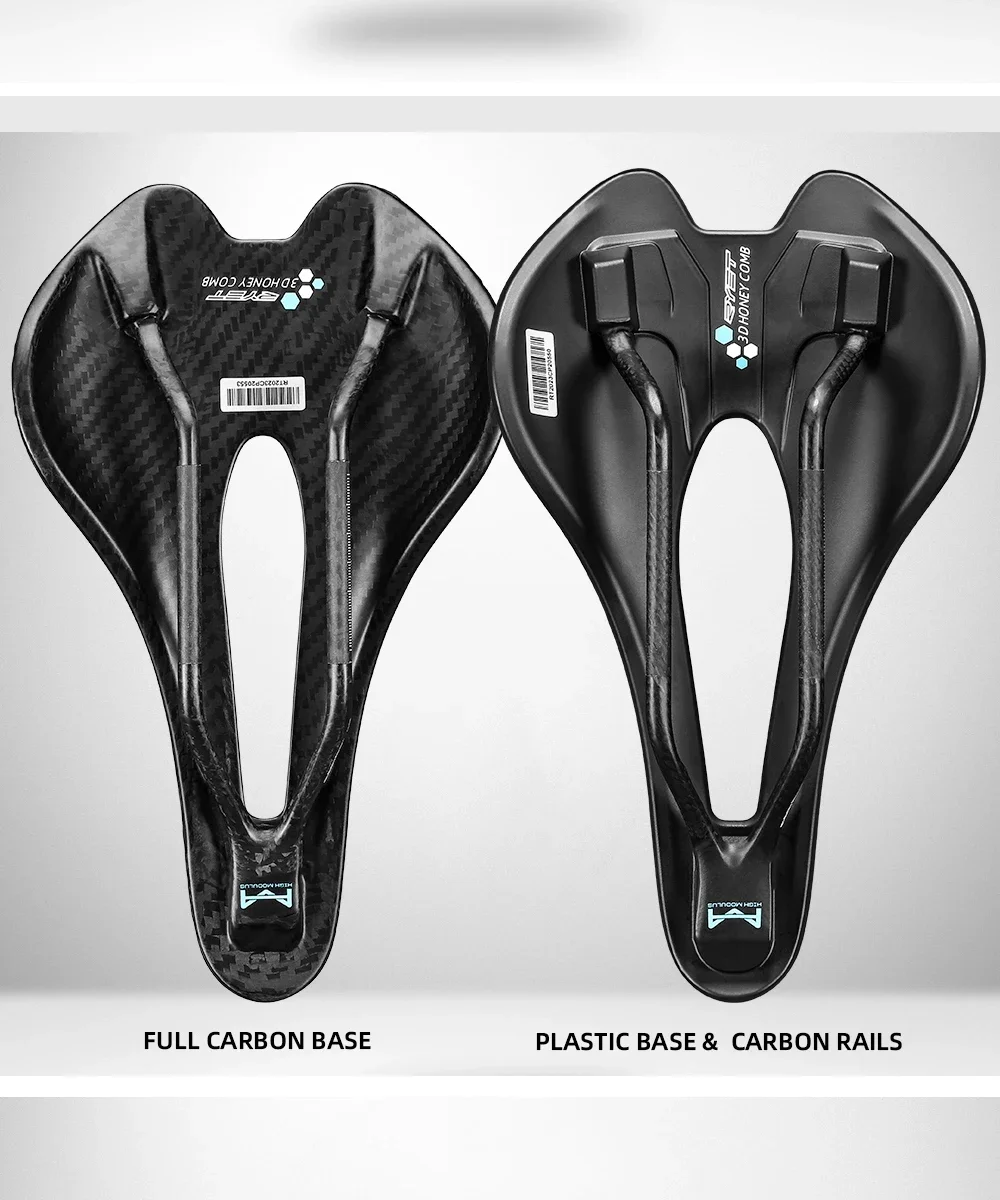 RYET Carbon 3D Printed Bicycle Saddle EVA saddle Super Light Bike Seating Cushion for MTB Gravel Road Bike Seat Cycling parts