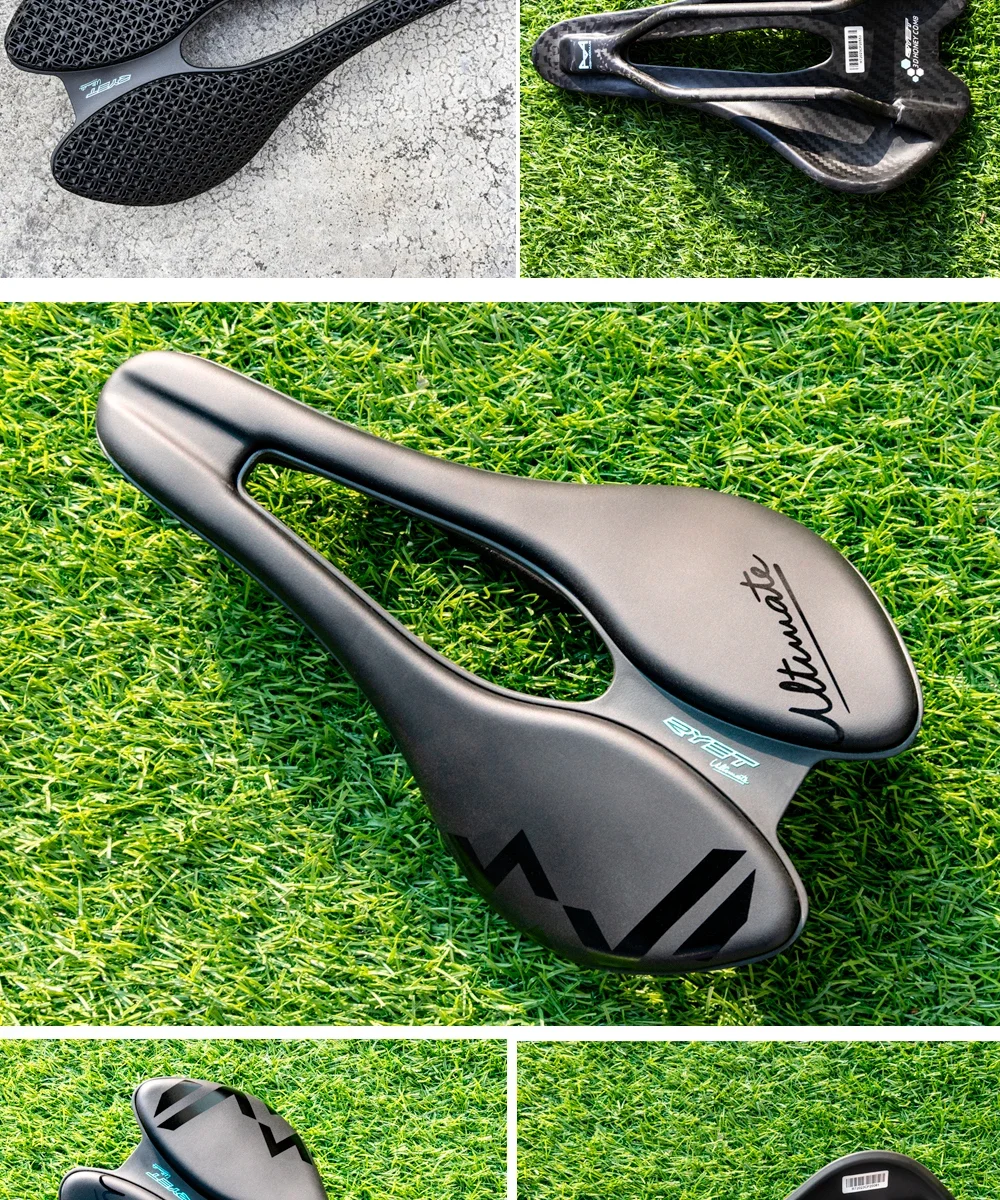 RYET Carbon 3D Printed Bicycle Saddle EVA saddle Super Light Bike Seating Cushion for MTB Gravel Road Bike Seat Cycling parts