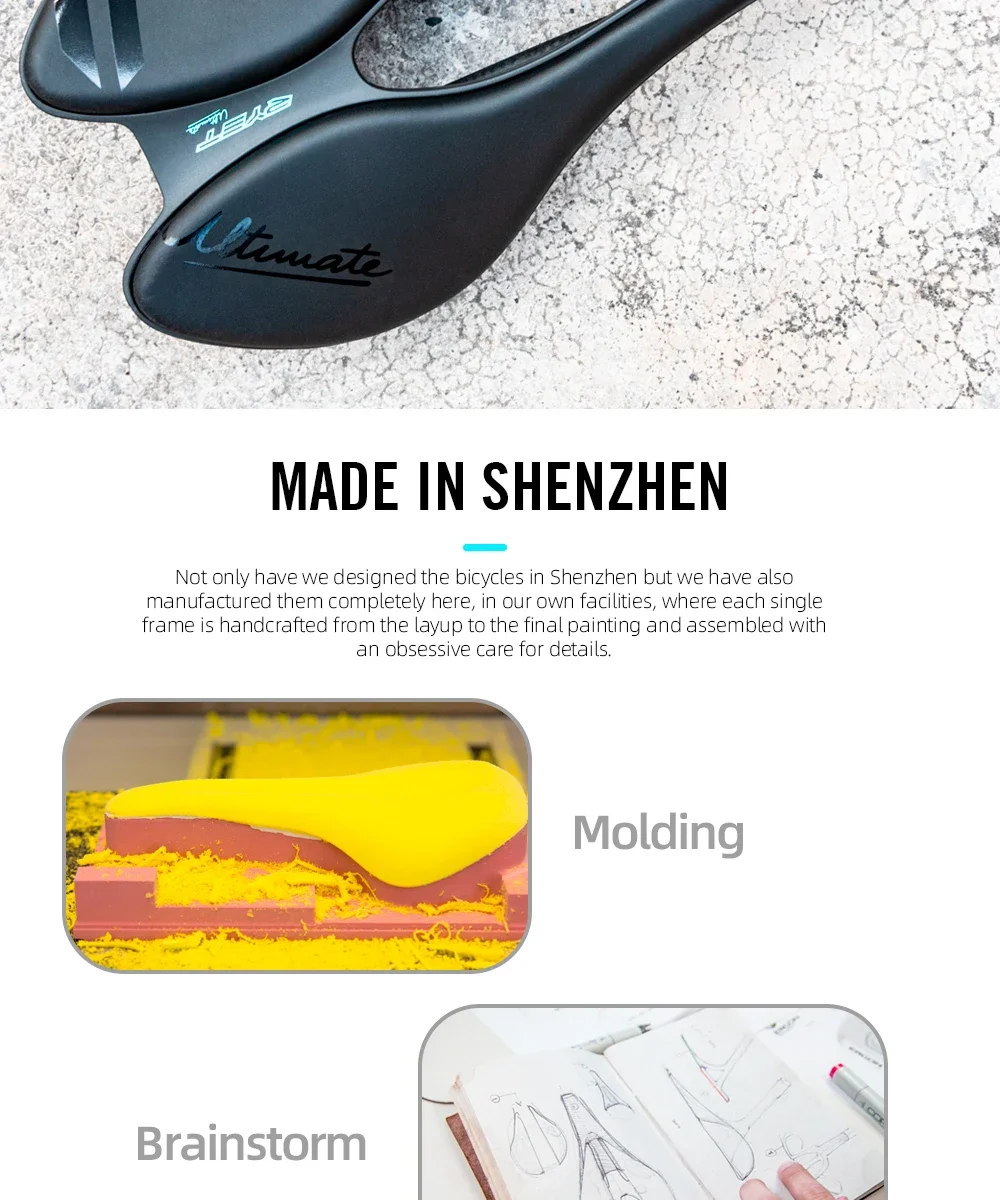 RYET Carbon 3D Printed Bicycle Saddle EVA saddle Super Light Bike Seating Cushion for MTB Gravel Road Bike Seat Cycling parts