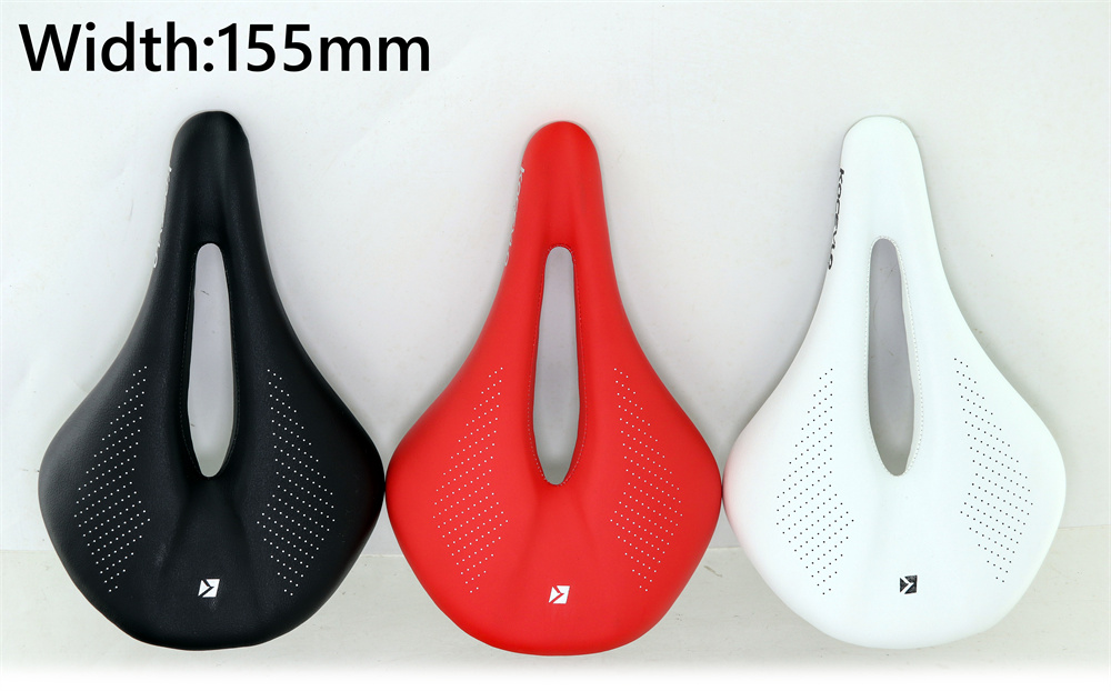Kocevlo-Carbon Fiber Road Bicycle Seat Cushion, Mountain Bike Seat Bag, Ultra-light, Comfortable, Waterproof, Leather Surface