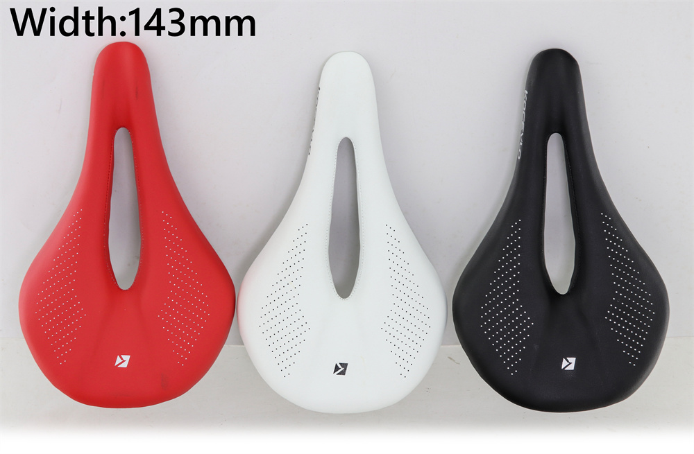 Kocevlo-Carbon Fiber Road Bicycle Seat Cushion, Mountain Bike Seat Bag, Ultra-light, Comfortable, Waterproof, Leather Surface