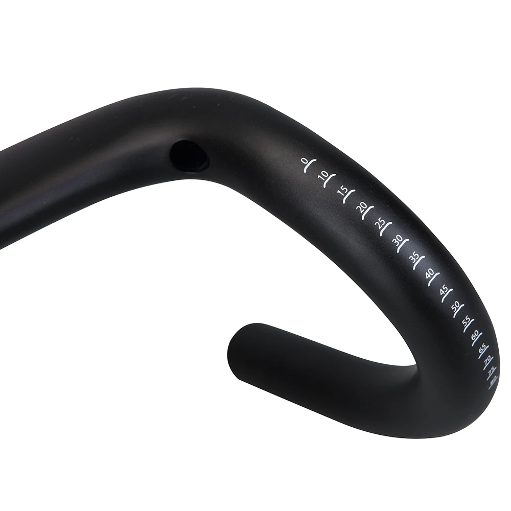 2024 Gravel Handle 14° Carbon Bicycle Handlebar Aero Handlebar Drop Lift Road Bike Handlebar Internal Cable Fixed Tooth Track