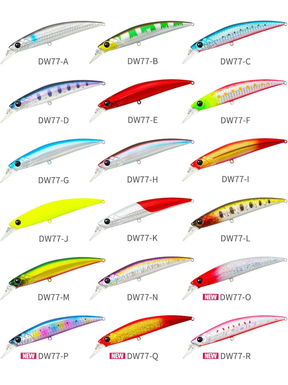TSURINOYA 4pcs NEW COLOR Sinking Minnow 110S DW77 110mm 22g Long Casting Fishing Lure Large Trout Seabass Sea Fishing Hard Bait
