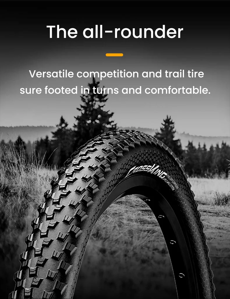 Continental MTB Tires Cross King 27.5/29 Inch Tubeless Ready PureGrip Cross-Country ShieldWall System Anti Puncture Bicycle Tire