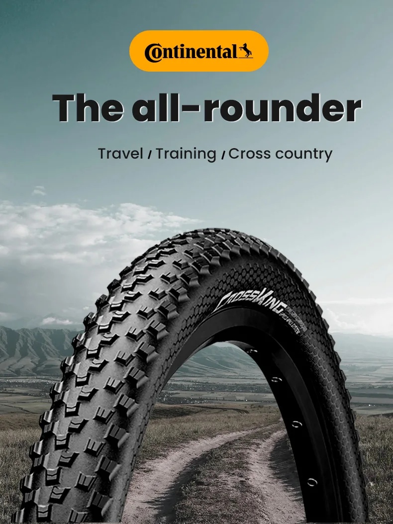 Continental MTB Tires Cross King 27.5/29 Inch Tubeless Ready PureGrip Cross-Country ShieldWall System Anti Puncture Bicycle Tire