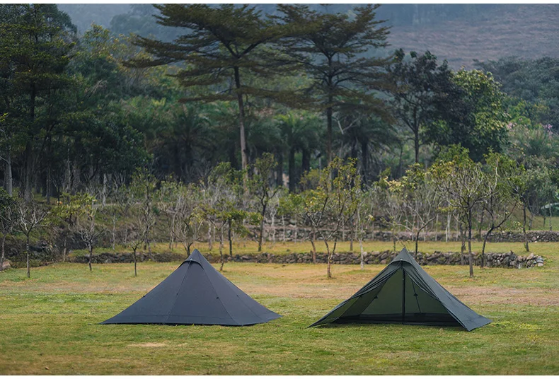 Thous Winds Capricorns 2 Person Tent, Ultralight Hiking Backpack Tent, Camping Pyramid Tent, Outdoor 15D Ripstop Nylon Camp Tent