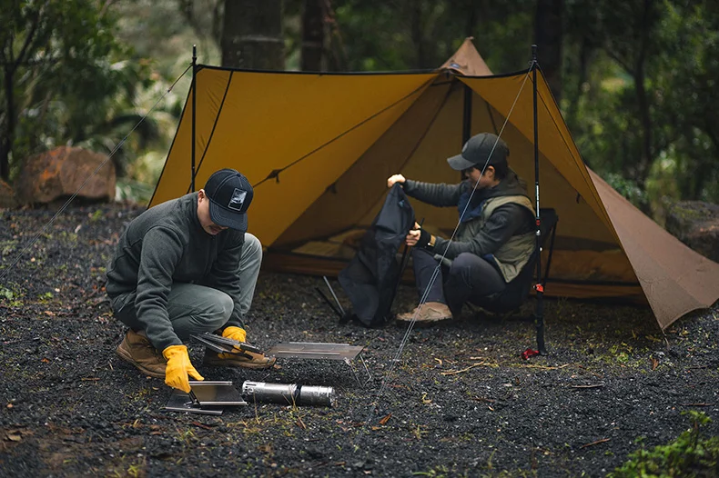 Thous Winds Capricorns 2 Person Tent, Ultralight Hiking Backpack Tent, Camping Pyramid Tent, Outdoor 15D Ripstop Nylon Camp Tent