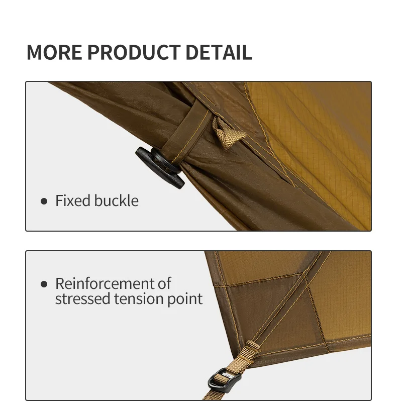 Thous Winds Capricorns 2 Person Tent, Ultralight Hiking Backpack Tent, Camping Pyramid Tent, Outdoor 15D Ripstop Nylon Camp Tent