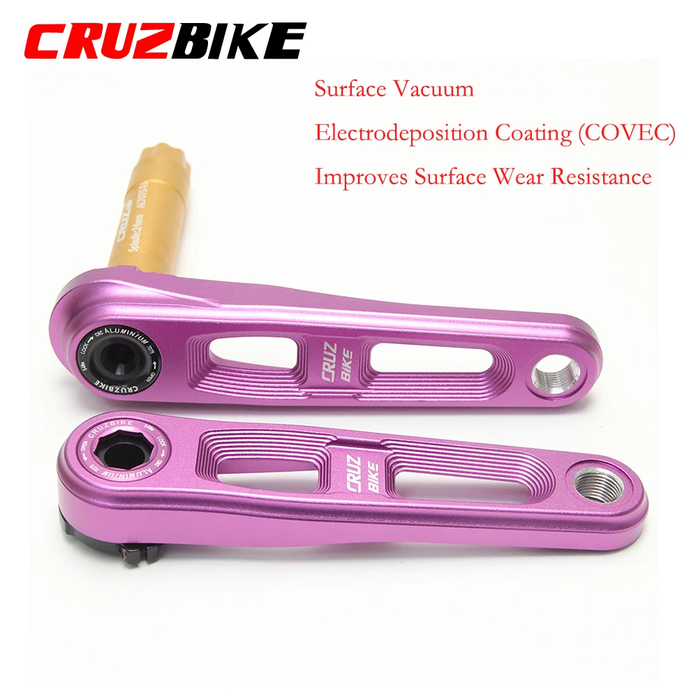 CRUZbike Children's Folding Bike Crankset Kid's Bicycle Hollow Tech Crank Ultralight 127/140/150mm Aluminum Alloy 7075 Axis