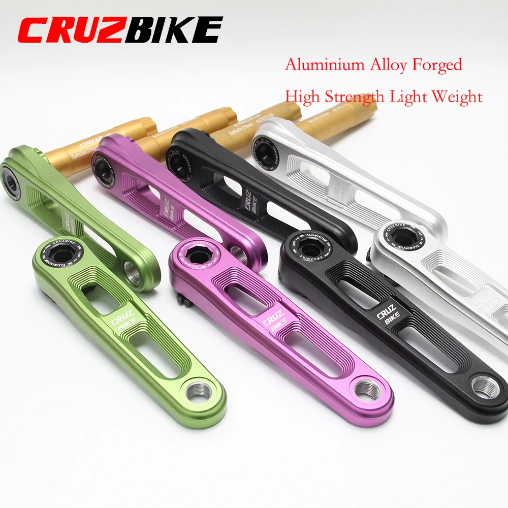 CRUZbike Children's Folding Bike Crankset Kid's Bicycle Hollow Tech Crank Ultralight 127/140/150mm Aluminum Alloy 7075 Axis