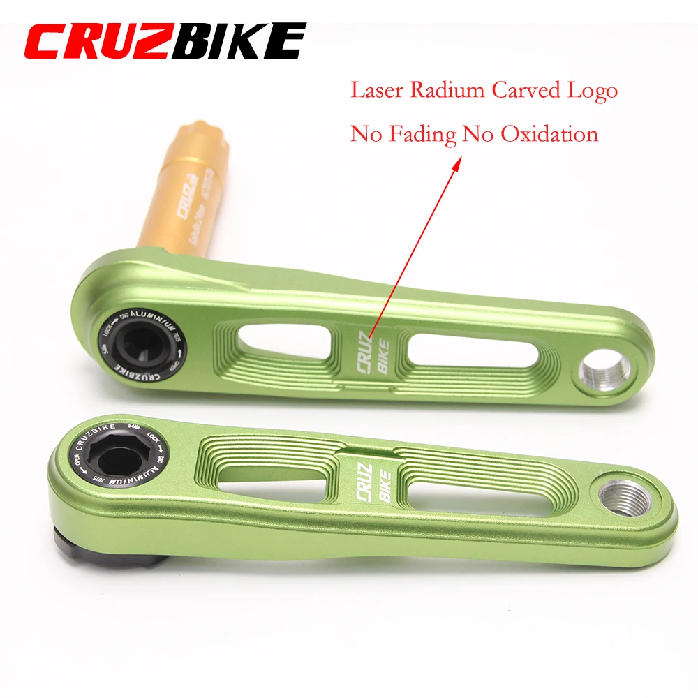 CRUZbike Children's Folding Bike Crankset Kid's Bicycle Hollow Tech Crank Ultralight 127/140/150mm Aluminum Alloy 7075 Axis