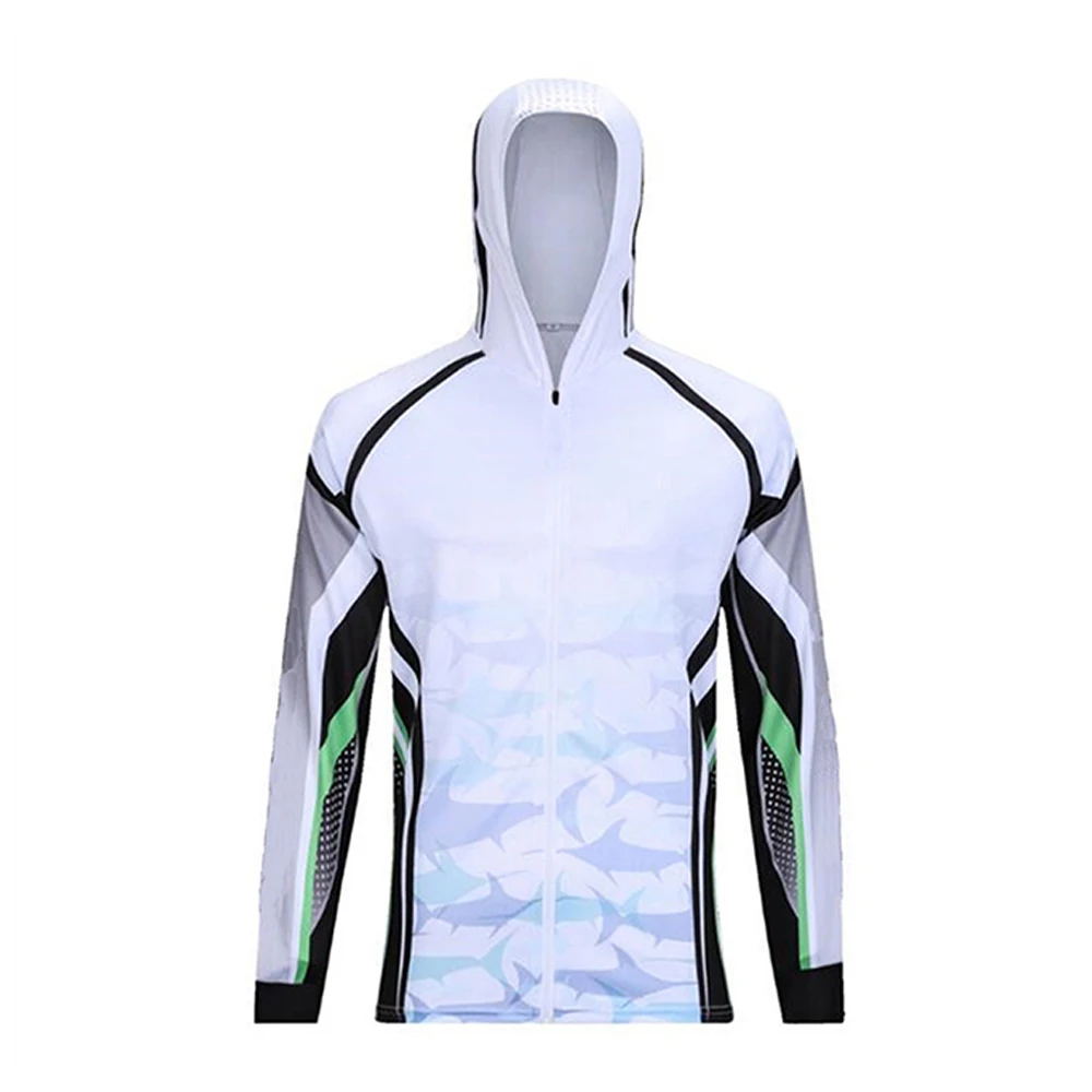 Fishing Hoodie Anti-UV Sunscreen Sun Protection Clothes Fishing Shirt Breathable Quick Dry Fishing Jersey