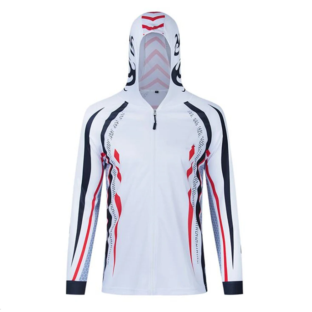 Fishing Hoodie Anti-UV Sunscreen Sun Protection Clothes Fishing Shirt Breathable Quick Dry Fishing Jersey