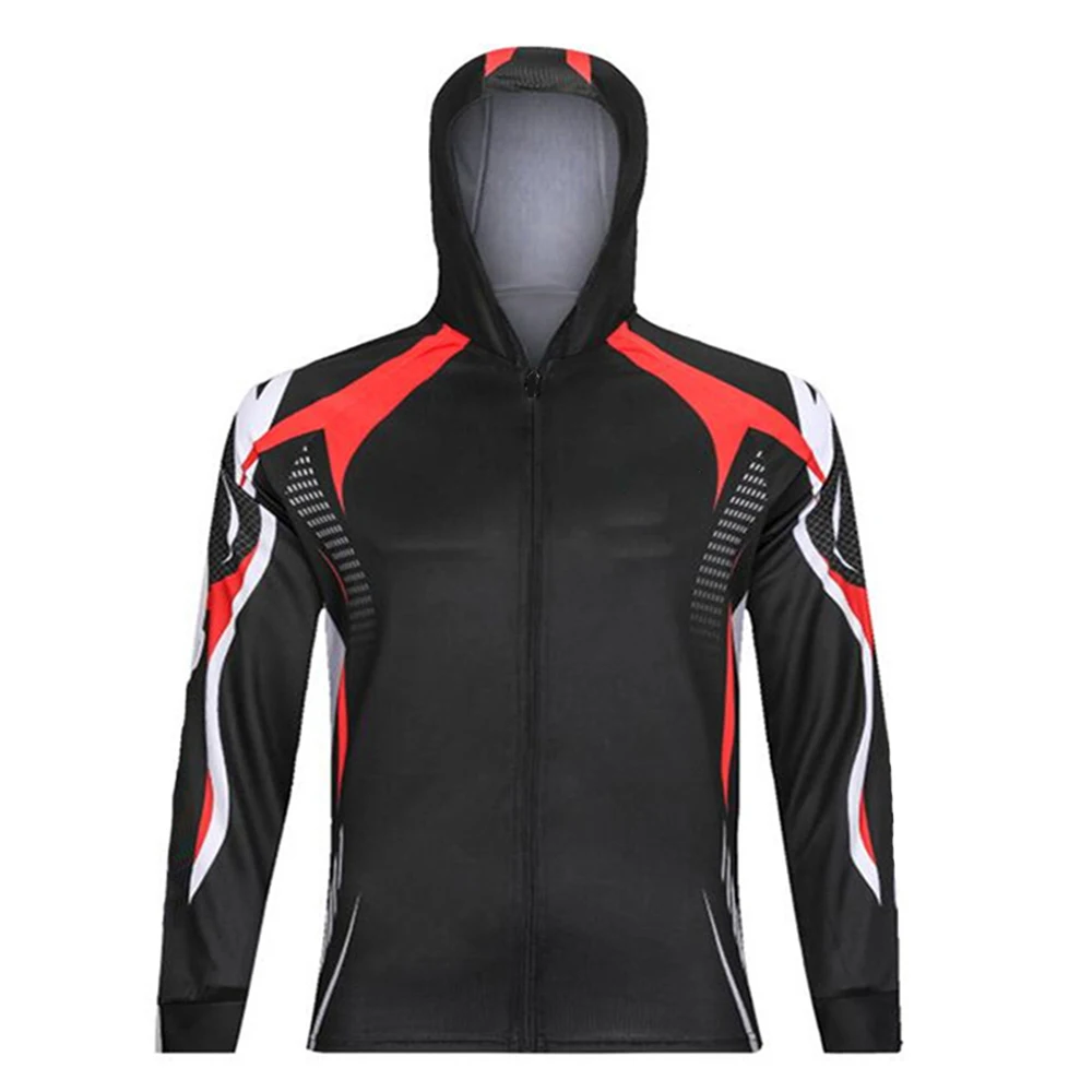 Fishing Hoodie Anti-UV Sunscreen Sun Protection Clothes Fishing Shirt Breathable Quick Dry Fishing Jersey