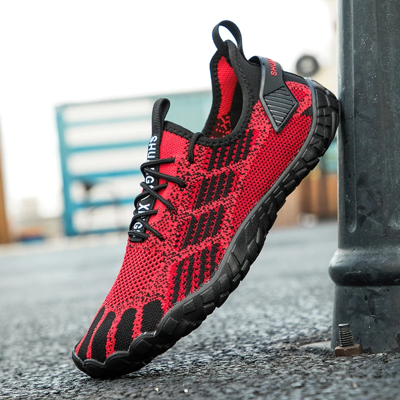 Water Shoes for Men Barefoot Beach Shoes Breathable Sport Shoes Quick Dry River Whtie Sea Aqua Sneakers Soft Beach Sneakers