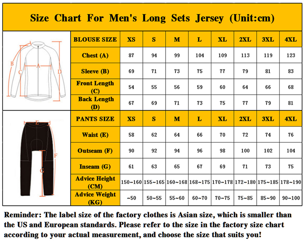 Men Cycling Jersey Long Sleeves Winter Fleece Cycling Clothing MTB Bike Shirts Uniform Warm Bicycle Jacket Maillot Ropa Ciclismo