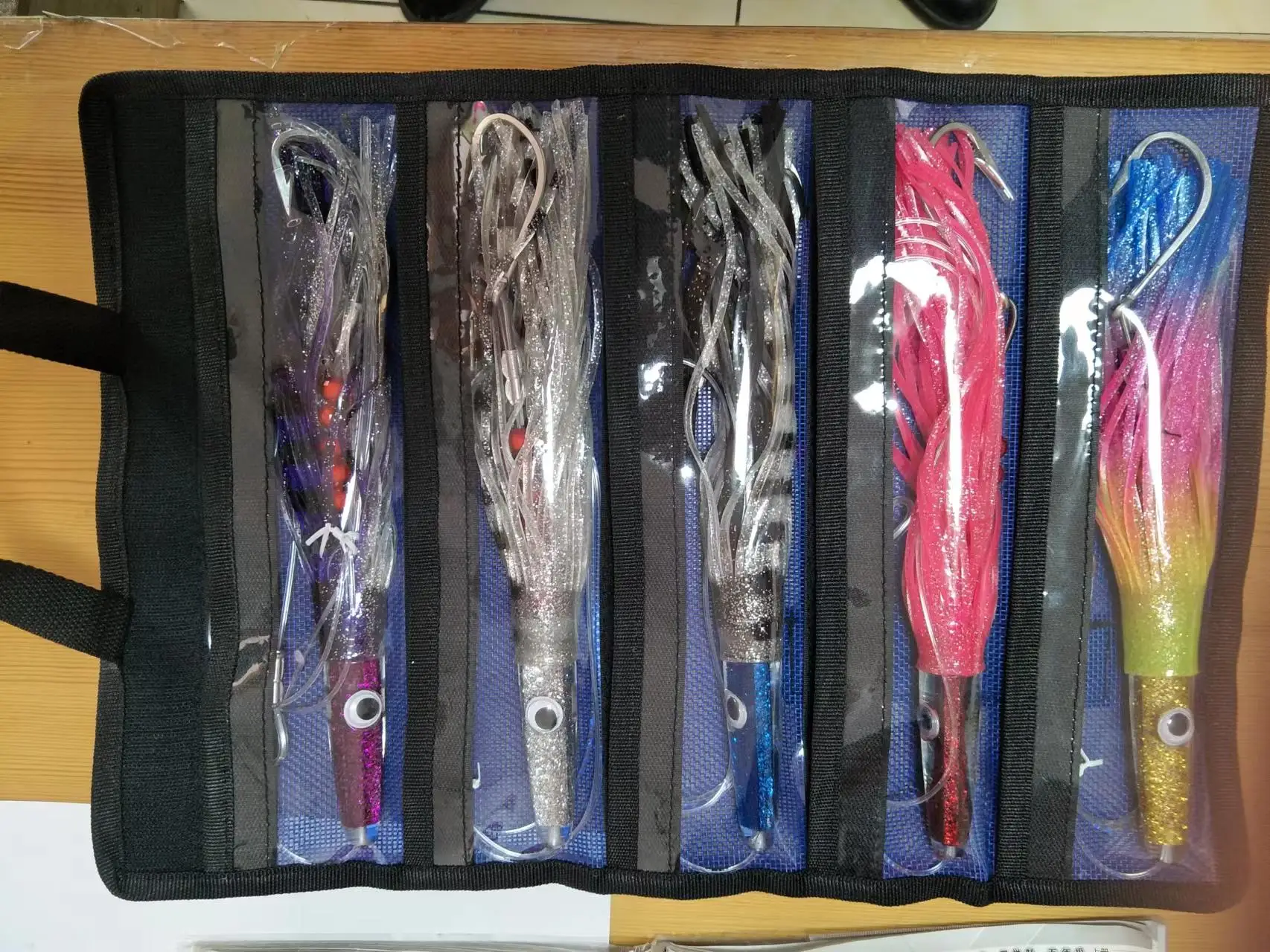 Drag Fishing Resin Fish, Stainless Steel, No.8 Hook, 5 Pack, 140g,2 m Long, pulling Force 350 lbs, tuna, Swordfish