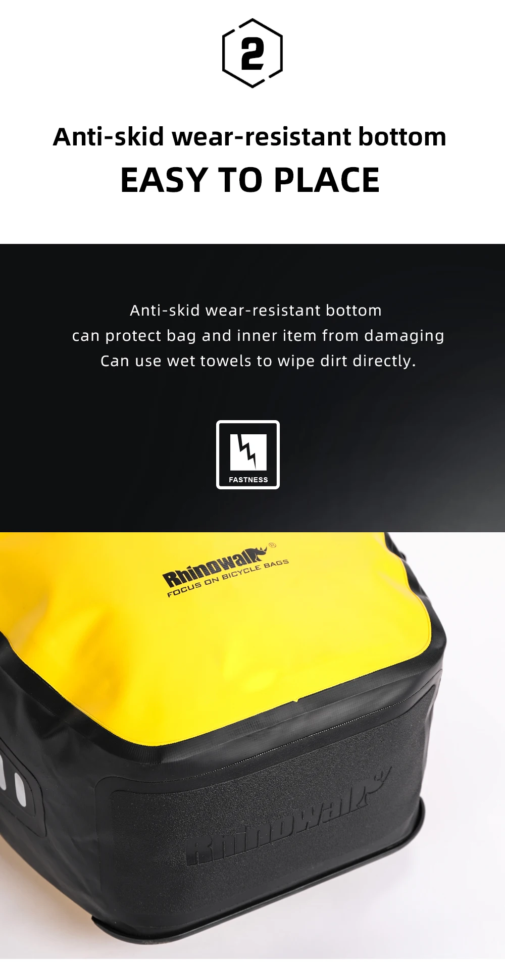 Rhinowalk 2Pcs Double Side Bike Bag 100%Waterproof Bicycle Pannier Saddle Bag 12L-15L Portable Road Bike Back Seat Bag Luggage
