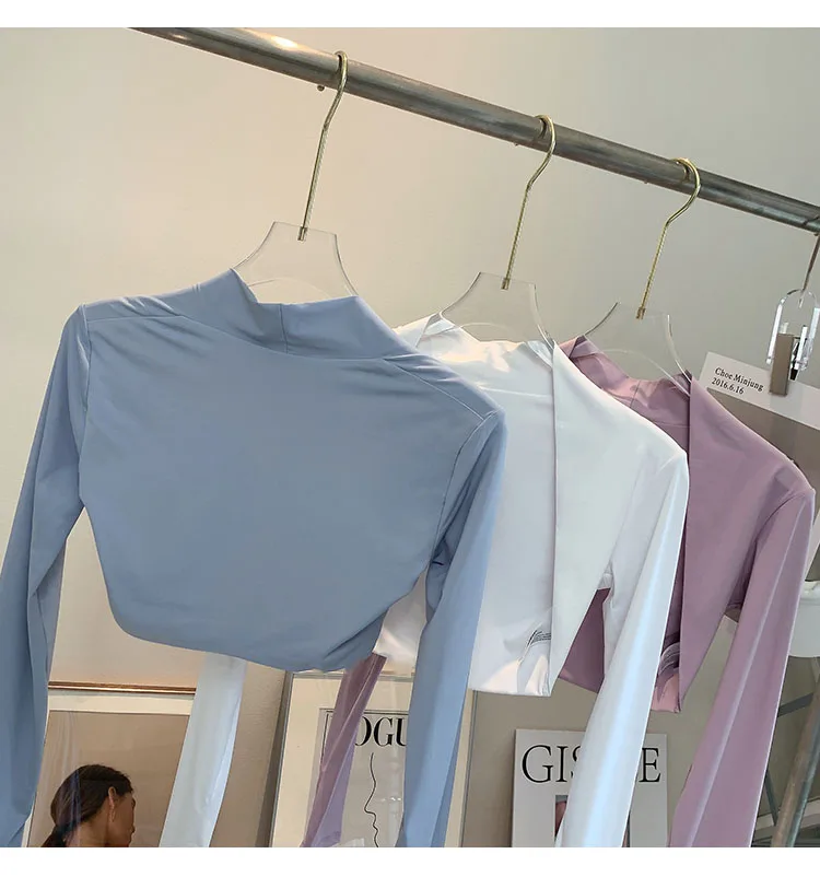 Sports Cardigan Yoga Coat Outdoor Shirts Gym Workout Running Women Blouse Quick Dry Clothing Long Sleeves Tops
