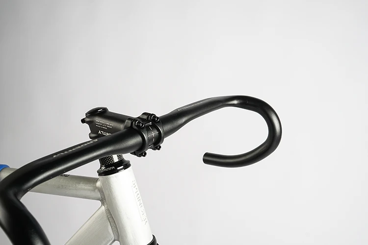 Ardently Aluminium Bicycle TT Bar Bicycle Bullhorn Handlebar Fixed Gear Bike Drop Bar 31.8mm *380/400mm Cycling Flared Bent Bars