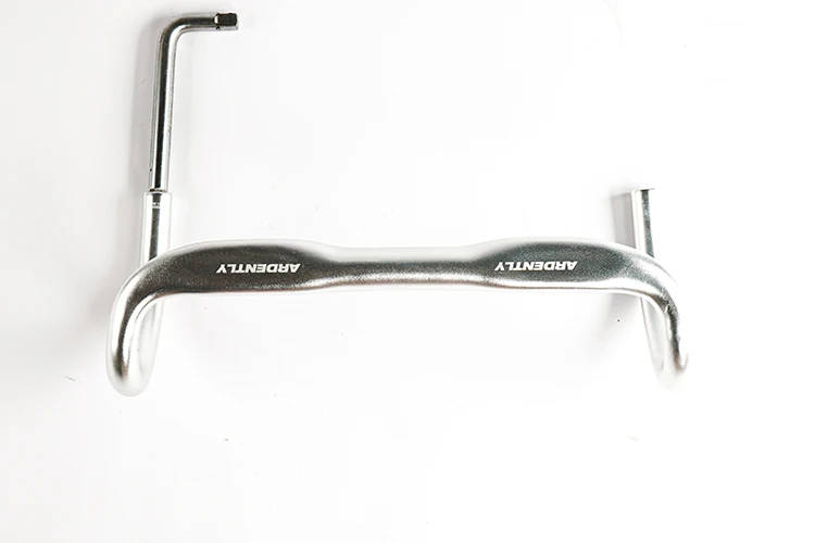 Ardently Aluminium Bicycle TT Bar Bicycle Bullhorn Handlebar Fixed Gear Bike Drop Bar 31.8mm *380/400mm Cycling Flared Bent Bars