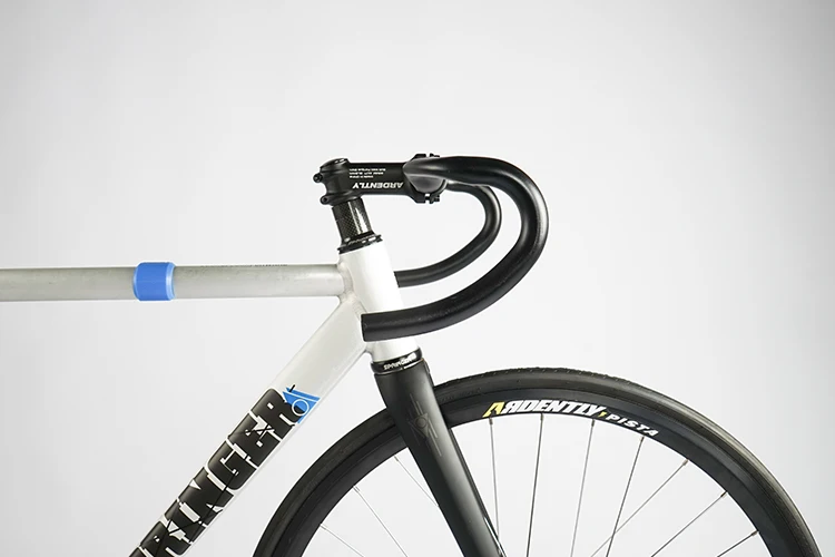 Ardently Aluminium Bicycle TT Bar Bicycle Bullhorn Handlebar Fixed Gear Bike Drop Bar 31.8mm *380/400mm Cycling Flared Bent Bars
