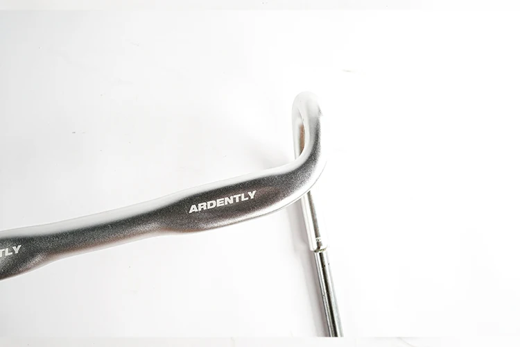 Ardently Aluminium Bicycle TT Bar Bicycle Bullhorn Handlebar Fixed Gear Bike Drop Bar 31.8mm *380/400mm Cycling Flared Bent Bars