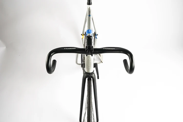 Ardently Aluminium Bicycle TT Bar Bicycle Bullhorn Handlebar Fixed Gear Bike Drop Bar 31.8mm *380/400mm Cycling Flared Bent Bars