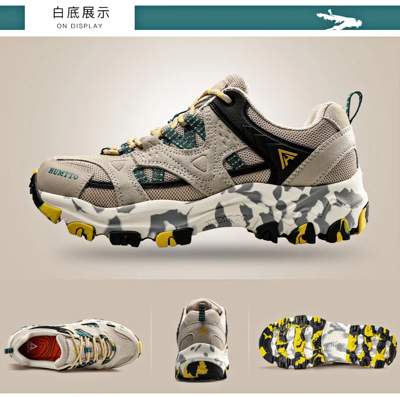 HUMTTO Women Hiking Shoes Spring Outdoor Sports Climbing Shoes Walking Shoes Warm Men Trekking Sneakers Ankle Boots Breathable