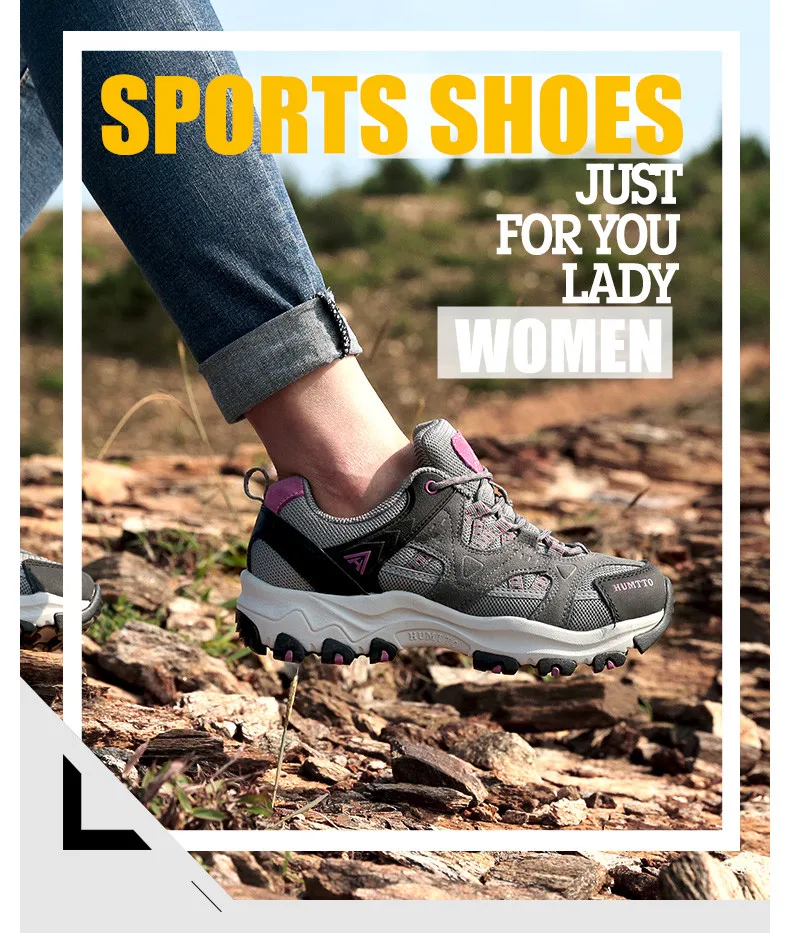 HUMTTO Women Hiking Shoes Spring Outdoor Sports Climbing Shoes Walking Shoes Warm Men Trekking Sneakers Ankle Boots Breathable