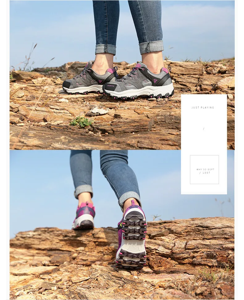 HUMTTO Women Hiking Shoes Spring Outdoor Sports Climbing Shoes Walking Shoes Warm Men Trekking Sneakers Ankle Boots Breathable