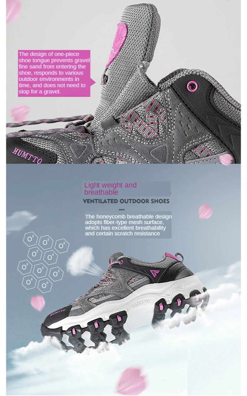 HUMTTO Women Hiking Shoes Spring Outdoor Sports Climbing Shoes Walking Shoes Warm Men Trekking Sneakers Ankle Boots Breathable