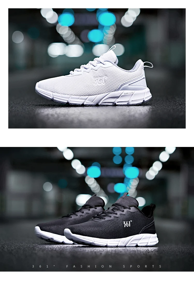 361 Degrees Women Running Sports Shoes Mesh Breathable Casual Lightweight Cushioning Shock Absorption Sneakers Female 681832280