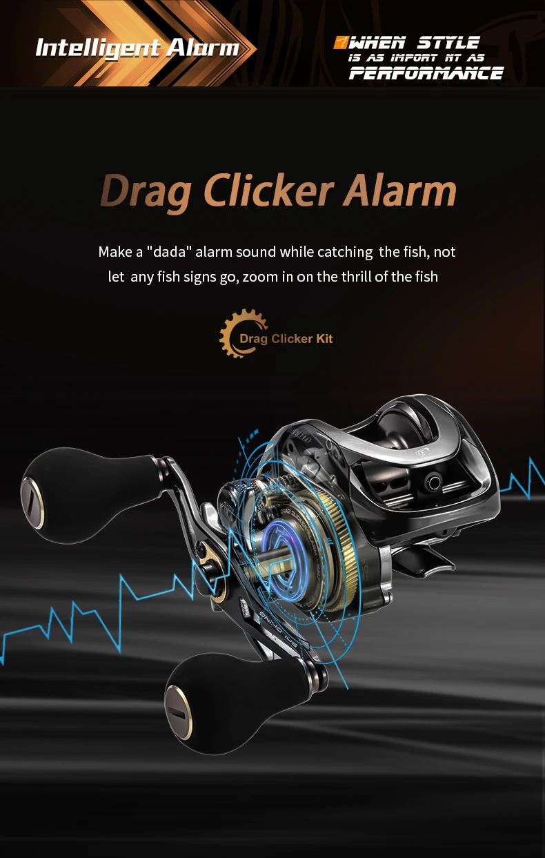 SOLOKING HIAW200 Baitcasting Reel Betriel 9.5KG Max Drag 12 Bearing 5.4/7.2 Gear Ratio Fishing Reel Baitcaster Reels