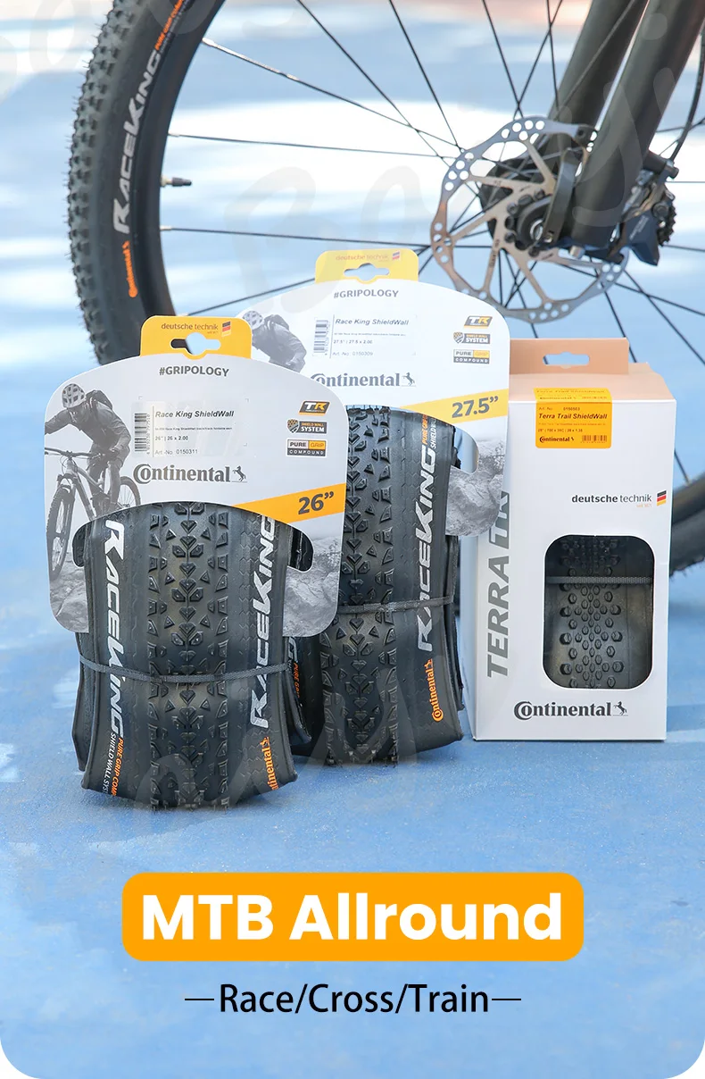 Continental Race King Tire Rim 29 26 27 MTB 180TPI Bicycle Folding Tire Anti Puncture Mountain Bike Tubeless Tyre Pneu Aro 29
