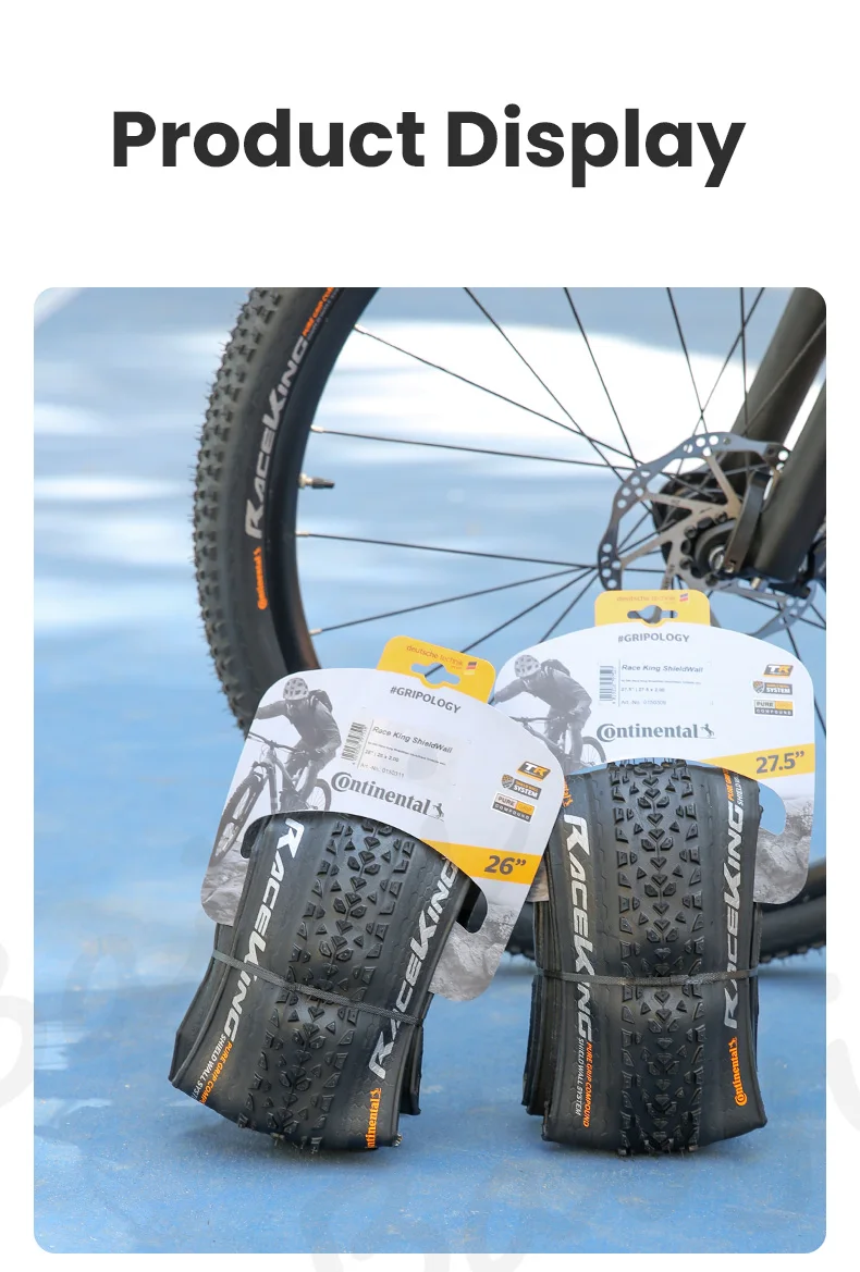 Continental Race King Tire Rim 29 26 27 MTB 180TPI Bicycle Folding Tire Anti Puncture Mountain Bike Tubeless Tyre Pneu Aro 29