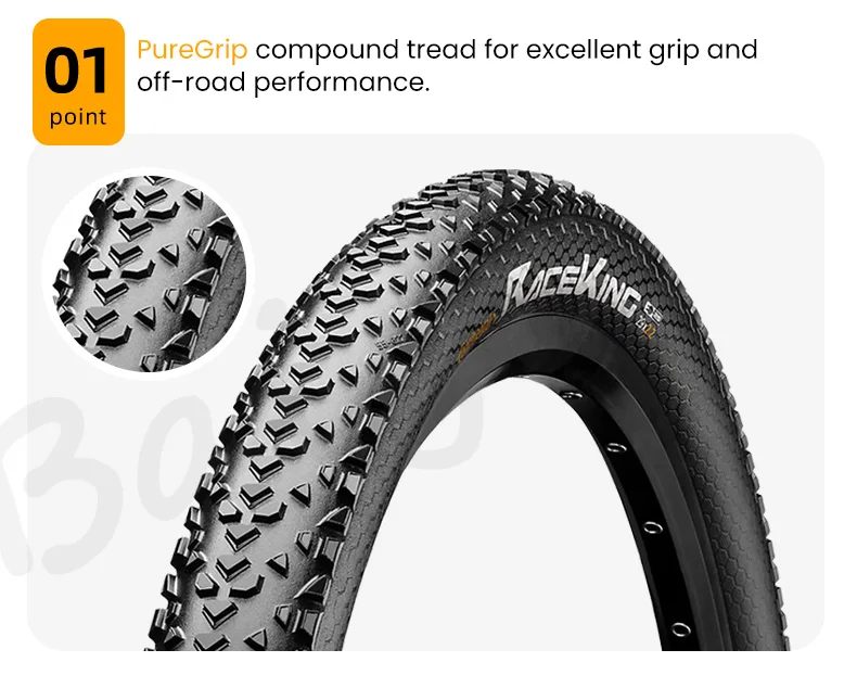 Continental Race King Tire Rim 29 26 27 MTB 180TPI Bicycle Folding Tire Anti Puncture Mountain Bike Tubeless Tyre Pneu Aro 29